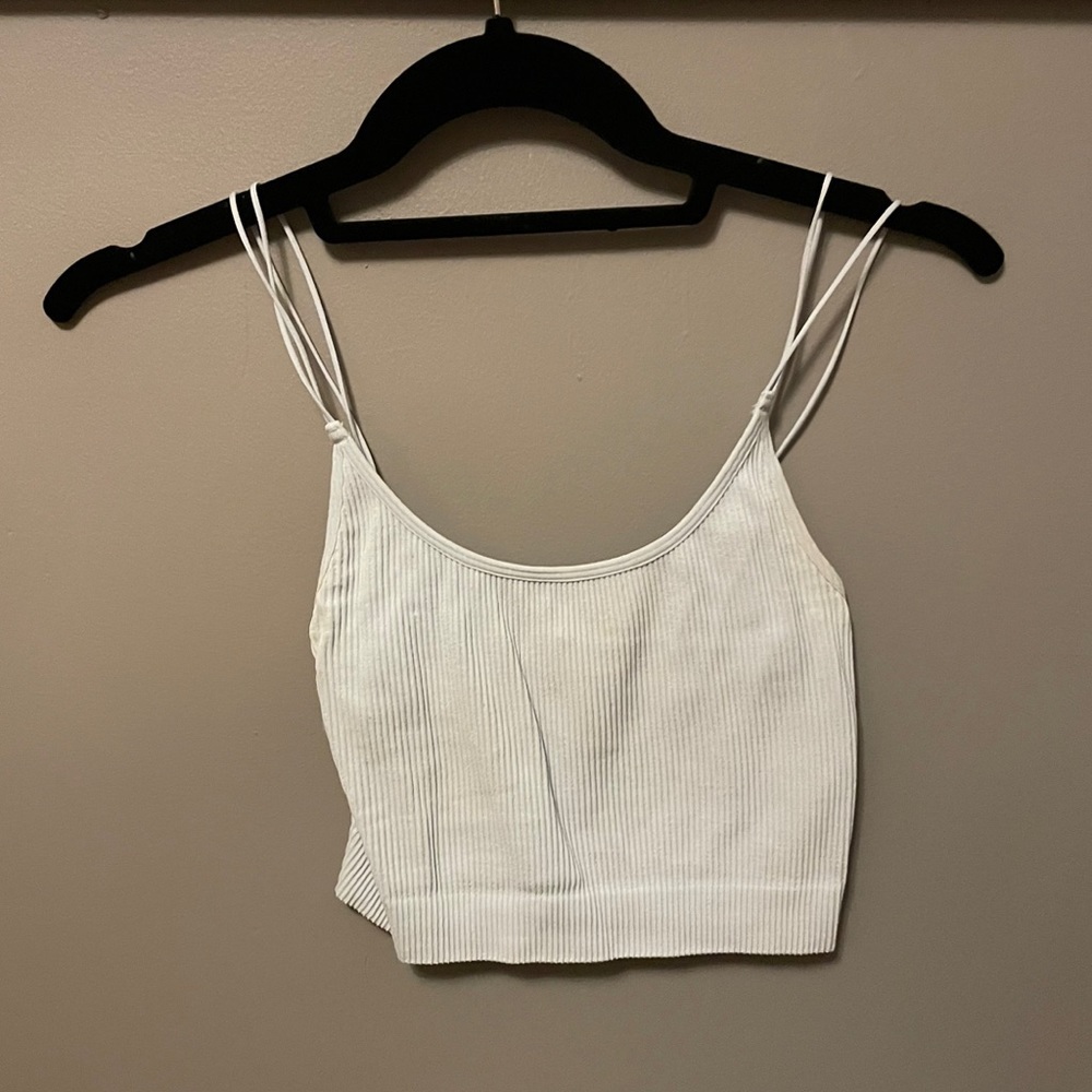 Aritzia Cropped Ribbed Tank